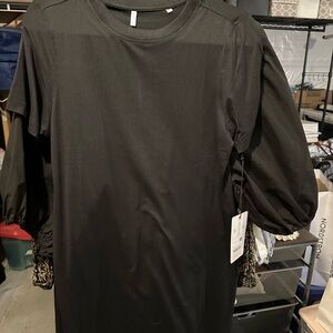 7 Diamonds Women’s Black T Shirt Dress NWT size large